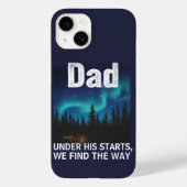 Dad Northern Lights Camping Customizable Case-Mate iPhone Hülle (Rückseite)