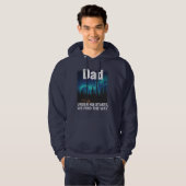 Dad Northern Lights Camping Customizable Hoodie (Vorne ganz)