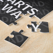 Dad Northern Lights Camping Customizable T-Shirt Puzzle (Seite)