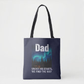 Dad Northern Lights Camping Customizable Tasche (Vorderseite)