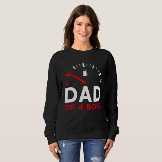 Dad of 4 Boys Father s Day Dad Sweatshirt (Vorne ganz)