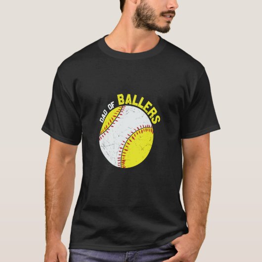 Dad Of Ballers Apparel T-Shirt (Vorderseite)