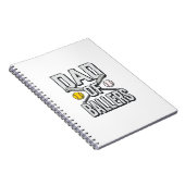 Dad of Ballers Softball and Baseball Vintage Shirt Notizblock (Rechte Seite)