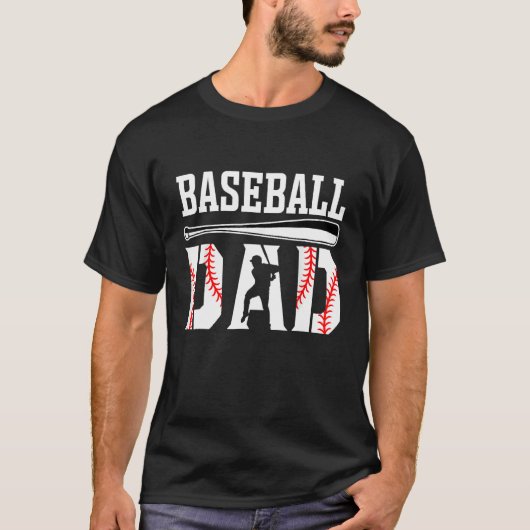 Dad Of Ballers Softball Baseball Player Dad Father T-Shirt (Vorderseite)