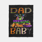 Dad Of Brewing Baby Halloween One Soky Dad  Fleecedecke (Vorderseite)