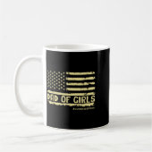Dad Of Girls Outnumbered Us Flag Father's Day Daug Kaffeetasse (Links)