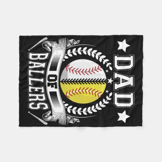 Dad Of Llers Funny Sell Funny Dad Softll  Fleecedecke (Vorderseite (Horizontal))