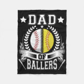 Dad Of Llers Funny Sell Funny Dad Softll  Fleecedecke (Vorderseite)