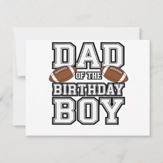 Dad of the Birthday Boy Football Lover Family birt