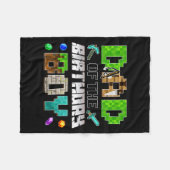 Dad Of The Birthday Boy Funny Gaming Birthday Xel Fleecedecke (Vorderseite (Horizontal))