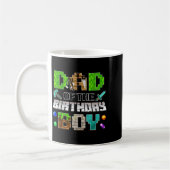 Dad Of The Birthday Boy Funny Gaming Birthday Xel Kaffeetasse (Links)