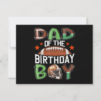 Dad of The Birthday Boy Game Day Football Einladung