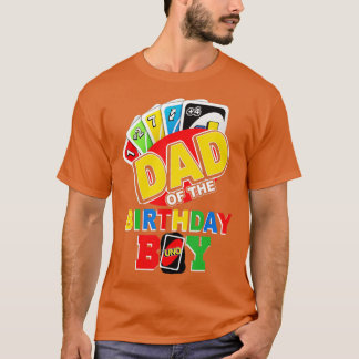 Dad of the Birthday Boy Uno Daddy Papa Father 1st T-Shirt