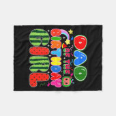 Dad Of The Birthday Girl Melon Family Matching Fun Fleecedecke (Vorderseite (Horizontal))
