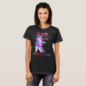 Dad Of The Birthday Princess Flossing Unicorn Men T-Shirt (Vorne ganz)