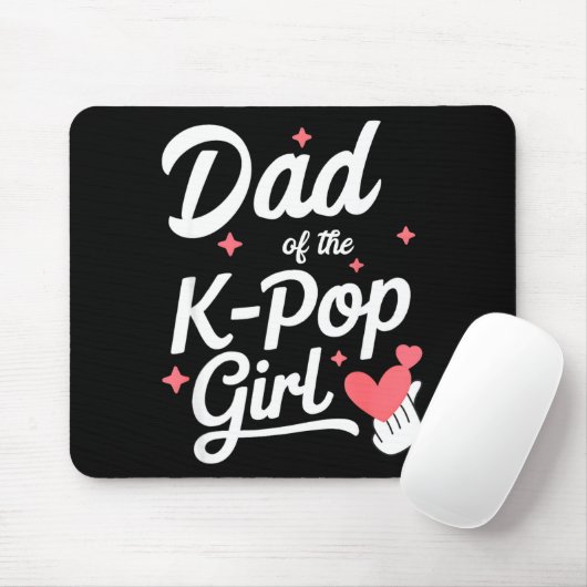 Dad Of The K P Girl K-p Fashion Men Mousepad (Mit Mouse)