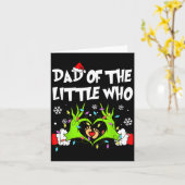 Dad Of The Little Who Funny Christmas Pregnancy An Karte (Gelbe Blume)