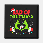 Dad Of The Little Who Funny Christmas Pregnancy An Magnet (Vorne)
