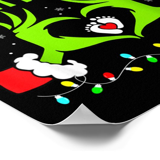 Dad Of The Little Who Funny Christmas Pregnancy An Poster (Ecke)