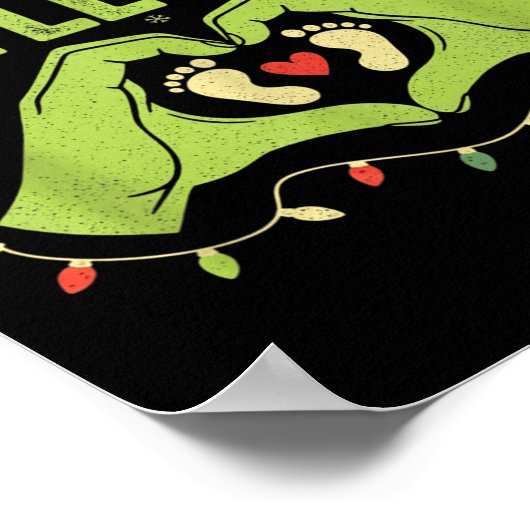 Dad Of The Little Who Qoute Christmas Pregnancy An Poster (Ecke)