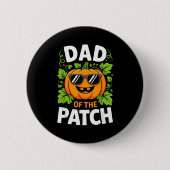 Dad Of The Patch Shirt Halloween Men Daddy Pumpkin Button (Vorderseite)