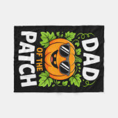 Dad Of The Patch Shirt Halloween Men Daddy Pumpkin Fleecedecke (Vorderseite (Horizontal))