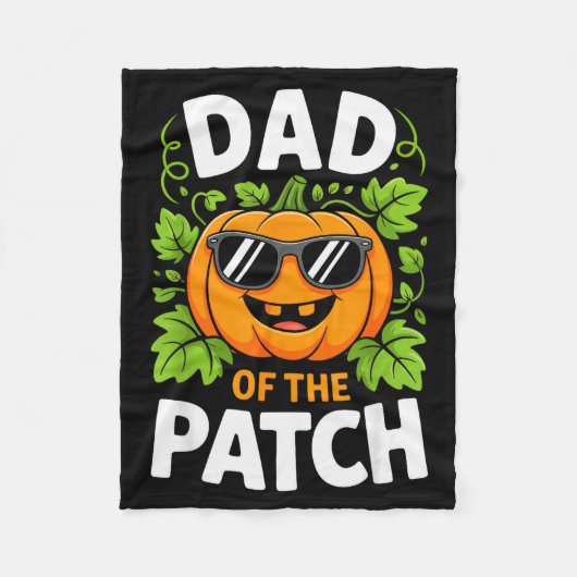 Dad Of The Patch Shirt Halloween Men Daddy Pumpkin Fleecedecke (Vorderseite)