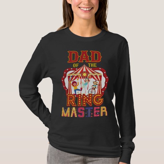 Dad Of The Ringmaster Circus Carnival Matching Par T-Shirt (Vorderseite)