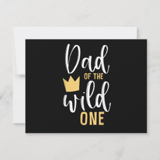 Dad of The Wild One Shirt  Birthday First Thing Da Einladung