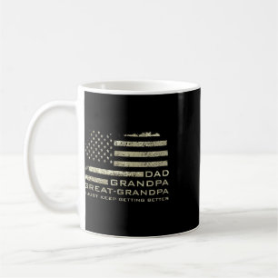 Dad Opa Urgroßvater Amerikanische Flagge Vatertag Kaffeetasse