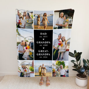 Dad, Opa, Urgroßvater Established Blanket Fleecedecke
