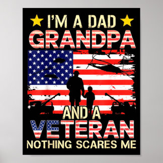 Dad Opa Veteran Vietnam Veteran Vintage für Poster