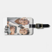 Dad Personalized Photo Gepäckanhänger (Vorderseite horizontal)