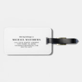 Dad Personalized Photo Gepäckanhänger (Rückseite horizontal)