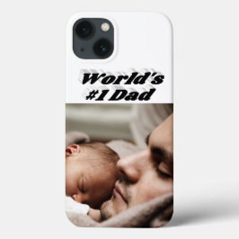 Dad Photo black text  iPhone Case