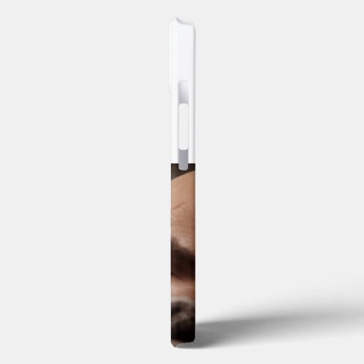 Dad Photo blue text  iPhone Case (Rückseite / Links)