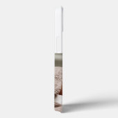 Dad Photo blue text  iPhone Case (Rückseite / Rechts)