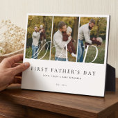 Dad Photo Collage First Father's Day Keepsake Gift Fotoplatte