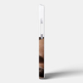 Dad Photo dark blue text  iPhone Case (Rückseite / Links)