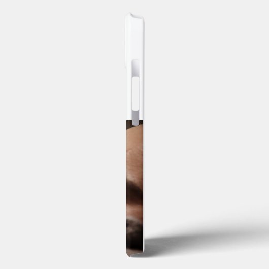 Dad Photo dark blue text  iPhone Case (Rückseite / Links)