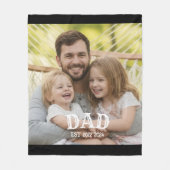 Dad Photo Established Fleecedecke (Vorderseite)