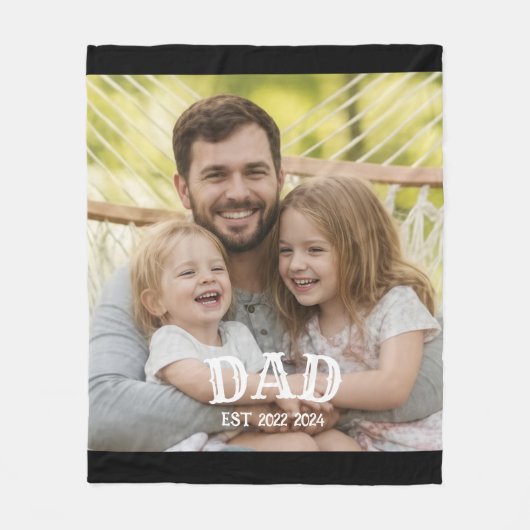 Dad Photo Established Fleecedecke (Vorderseite)