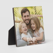 Dad Photo Established Fotoplatte (Vorderseite)
