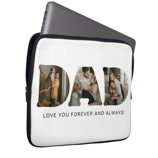 DAD Photo Letters Laptopschutzhülle (Vorne Rechts)