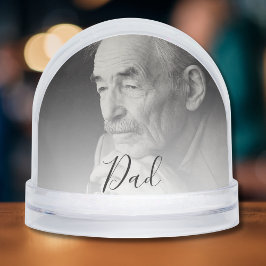Dad Photo Tribute Schneekugeln
