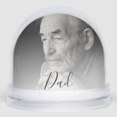 Dad Photo Tribute Schneekugeln (Vorderseite)
