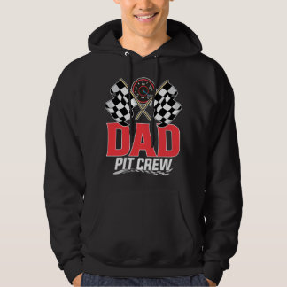Dad Pit Crew Race Car Birthday Party Racing Family Hoodie
