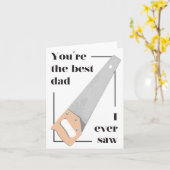 Dad Pun Birthday Father's Day Card - best dad Karte (Gelbe Blume)