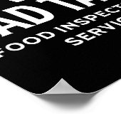 Dad Quote Father's Day Saying Dad Tax Food Inspect Poster (Ecke)