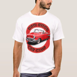 Dad Rods Car Club Red Bel Air Convertible T-Shirt